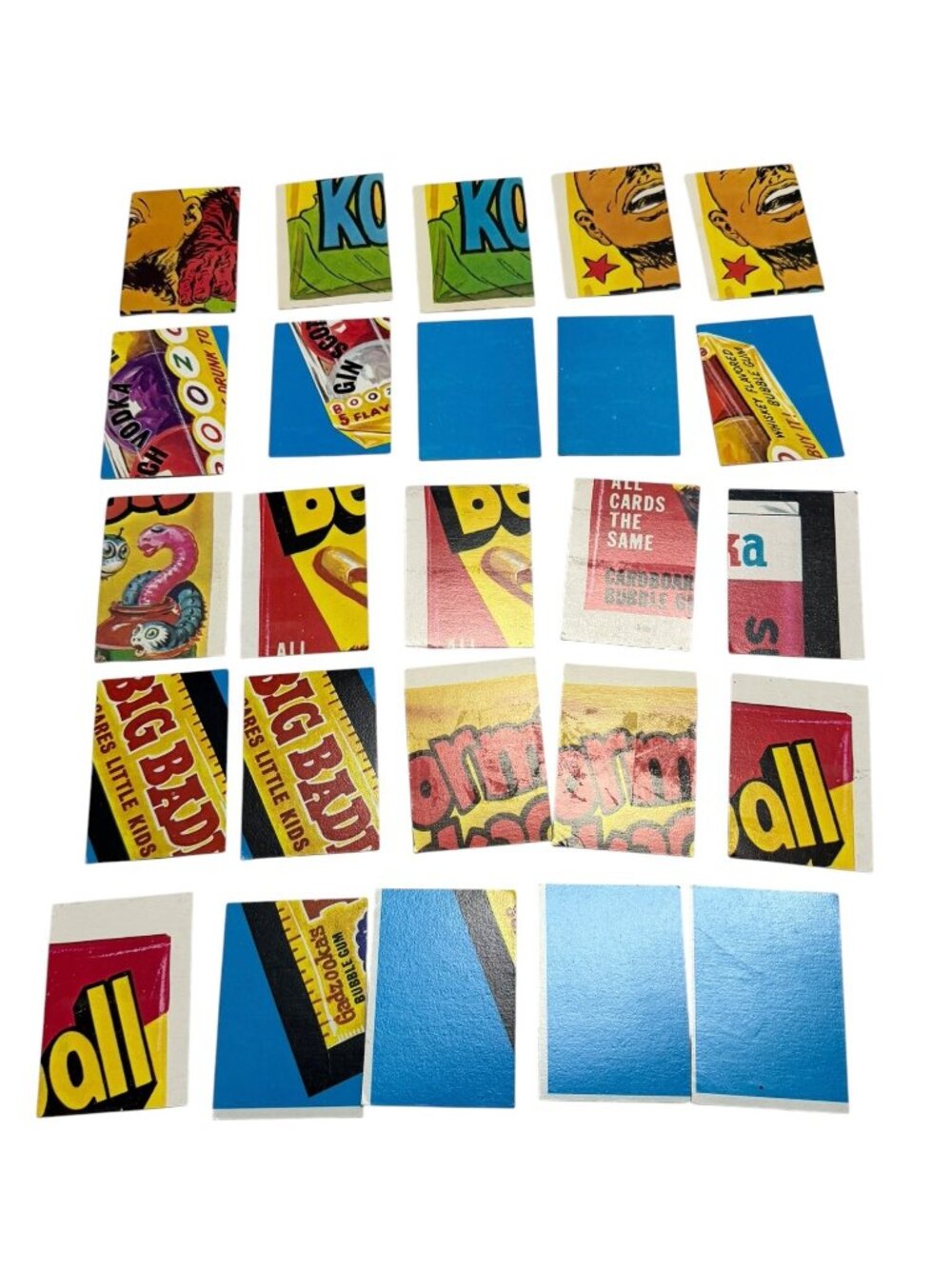 1970s Topps Wacky Packages Vintage Puzzle Checklist Cards Mixed Series Lot 25